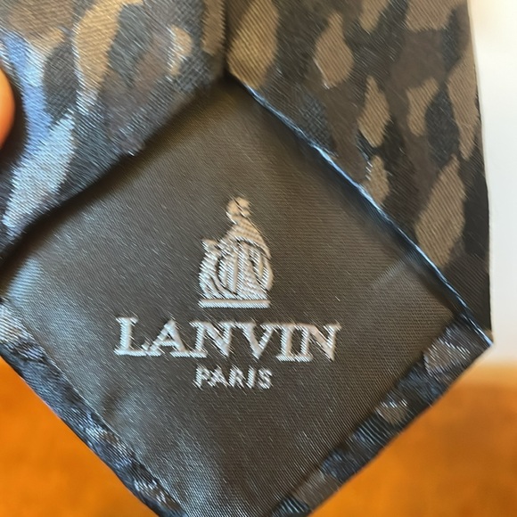 Lanvin silk tie. Camo pattern. - Picture 2 of 5